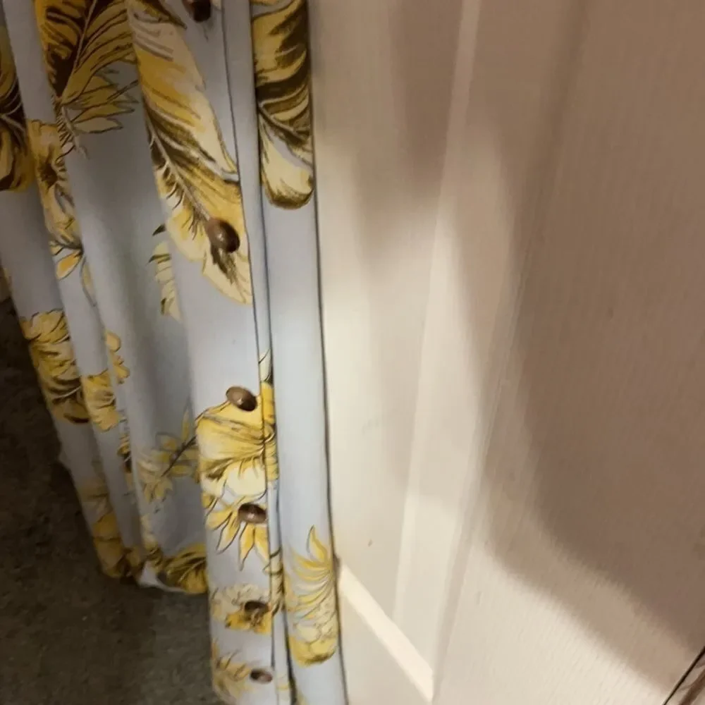 Mad For Love Blue with leaves Jumpsuit New - Picture 12 of 16